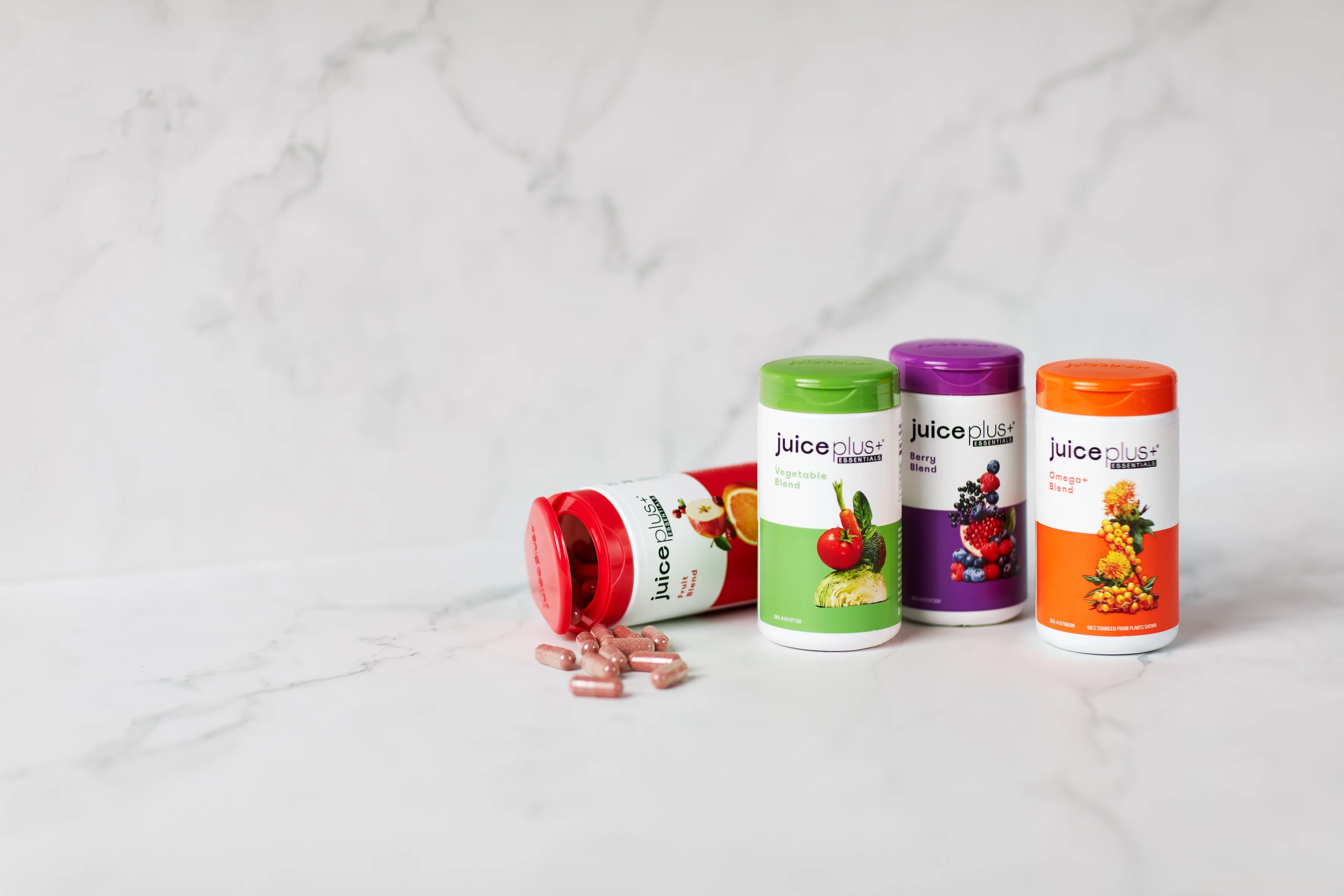 Die Essentials Kapseln von Juice Plus+ sind ideal aufeinander abgestimmt