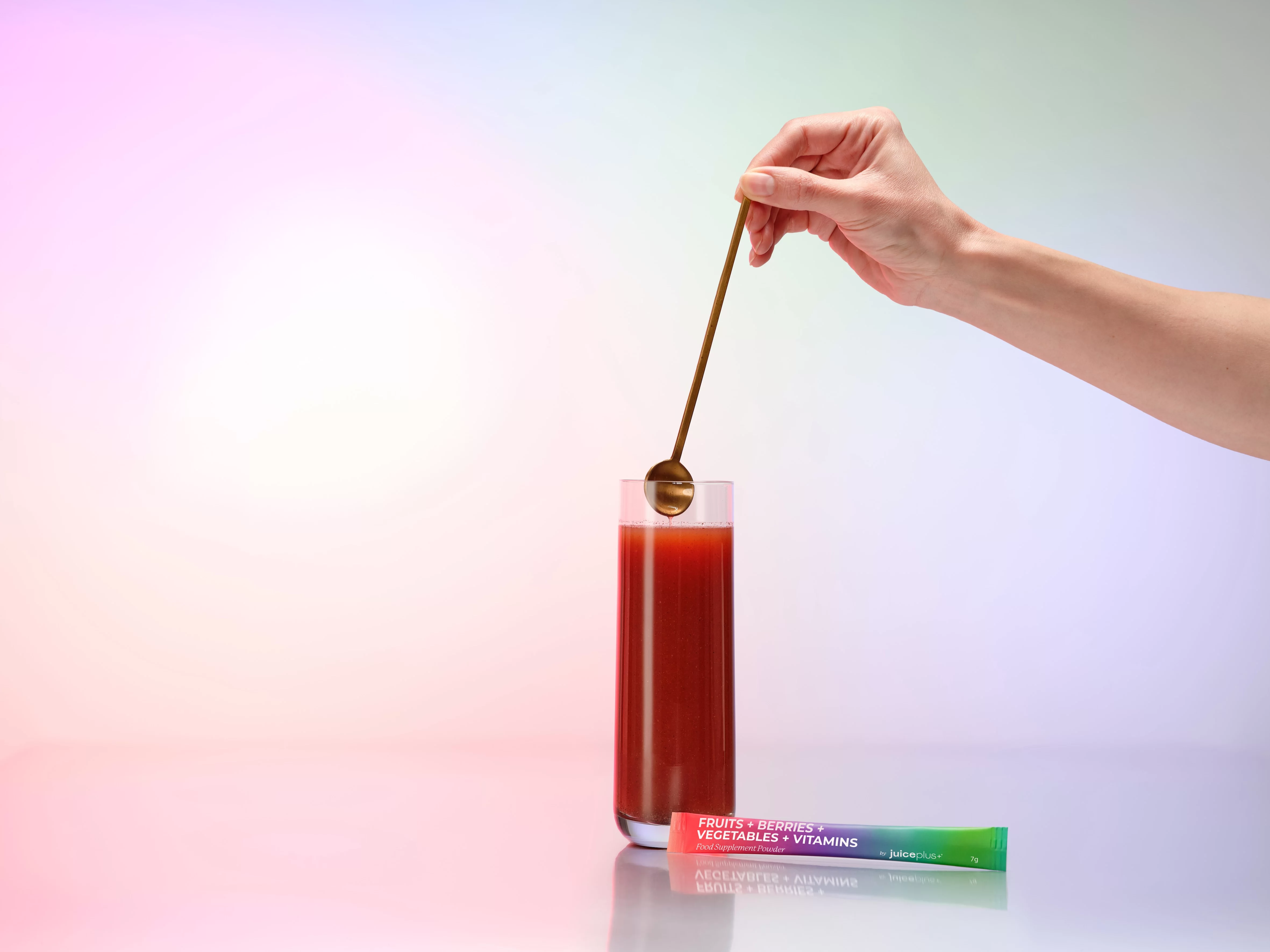 Alle Bestandteile sind rein pflanzenbasiert, ohne zugesetzten Zucker, ganz ohne künstliche Zusätze (C) Juice Plus+