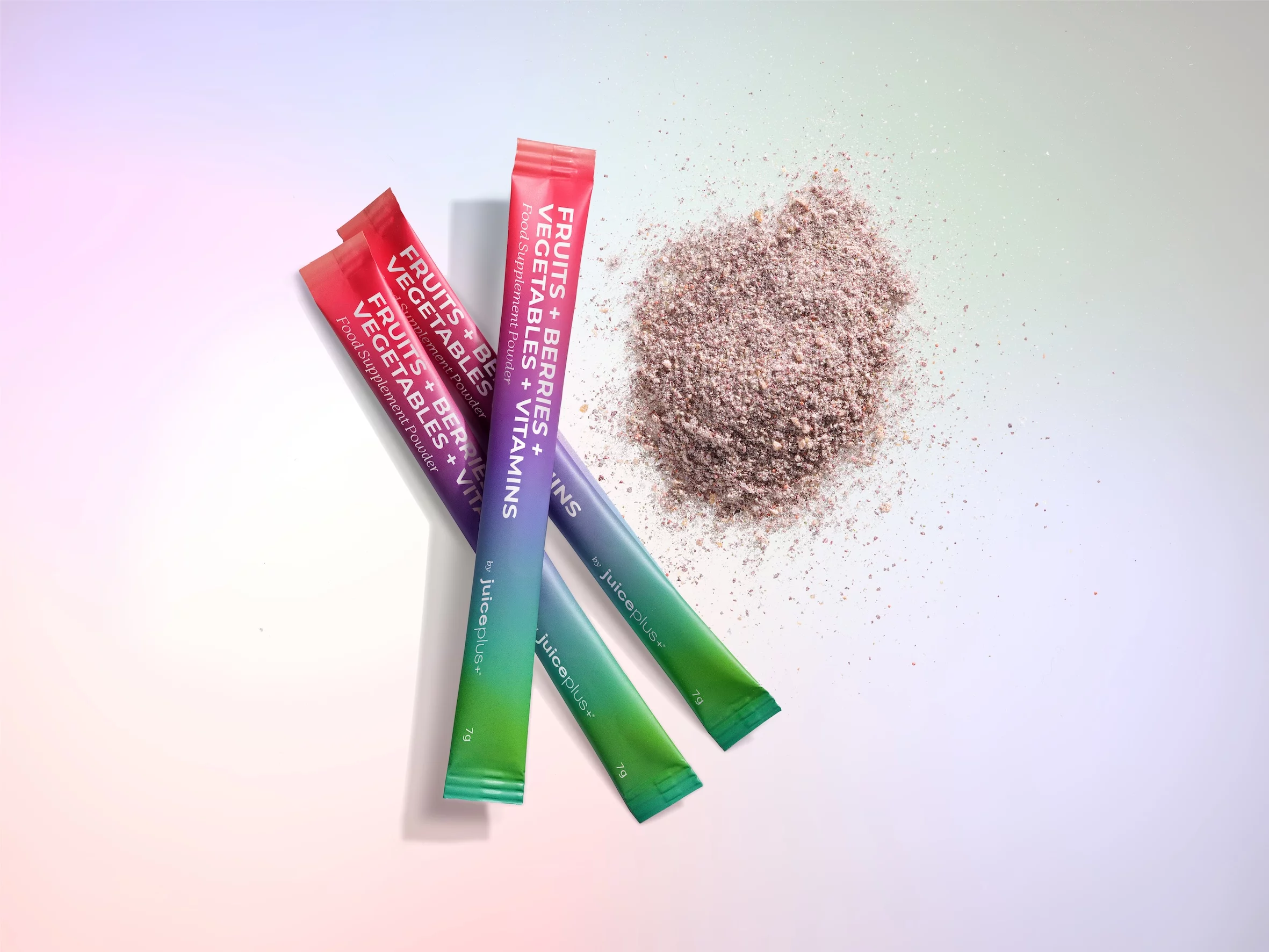 Das neue Juice Plus+ Superfood Powder ist portioniert in handlichen Sticks. Foto: Juice Plus+