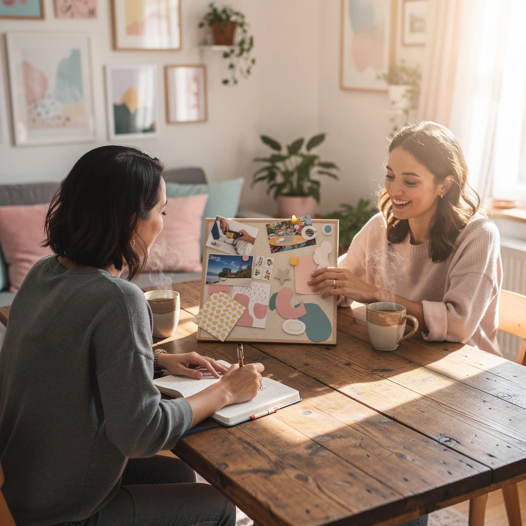 Gemeinsam träumen, ehrlich reflektieren: Unterstützung macht Ziele greifbarer.