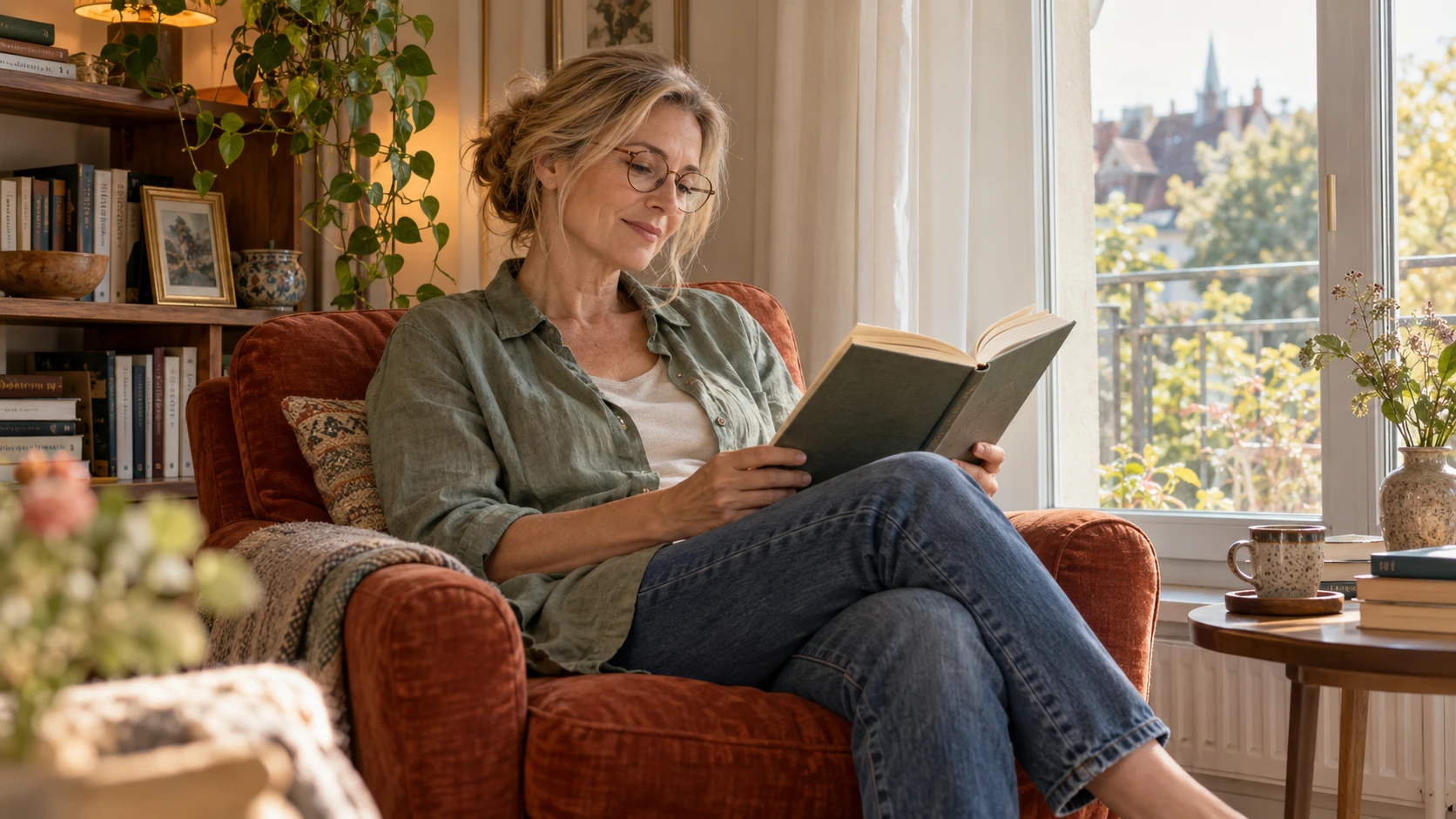 Raum für deine Lieblingsstücke: Ein persönliches Zuhause entsteht durch die Dinge, mit denen du gern lebst und die du bewusst behalten möchtest. (KI-generiert)