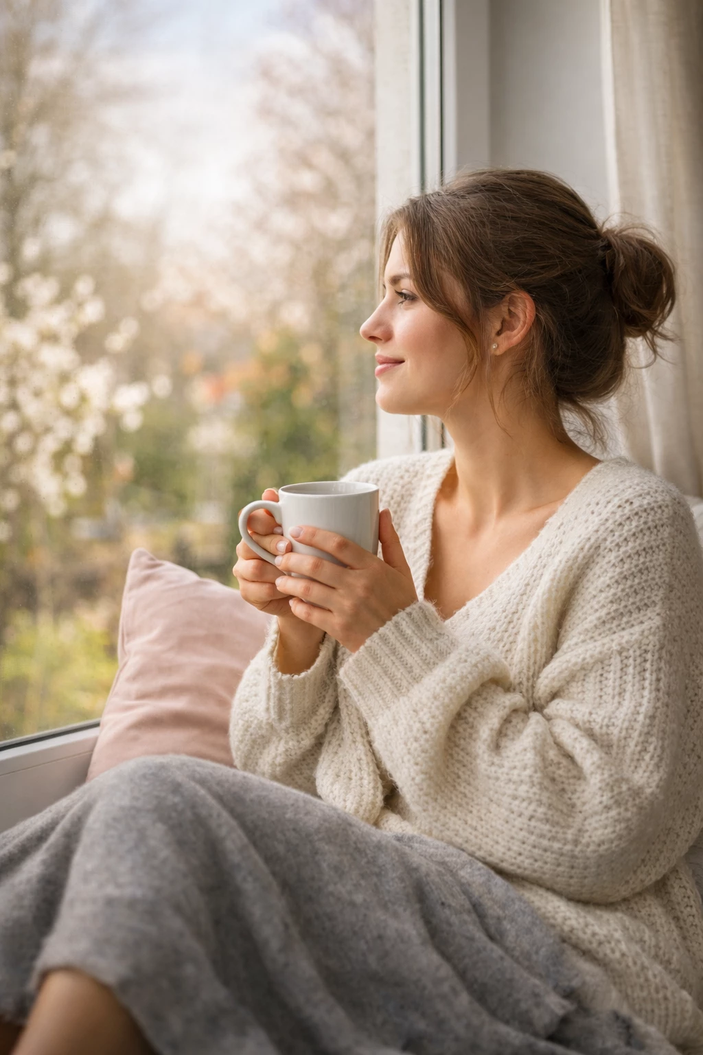Ruhige Ostermomente allein können überraschend wohltuend sein (KI-generiert)