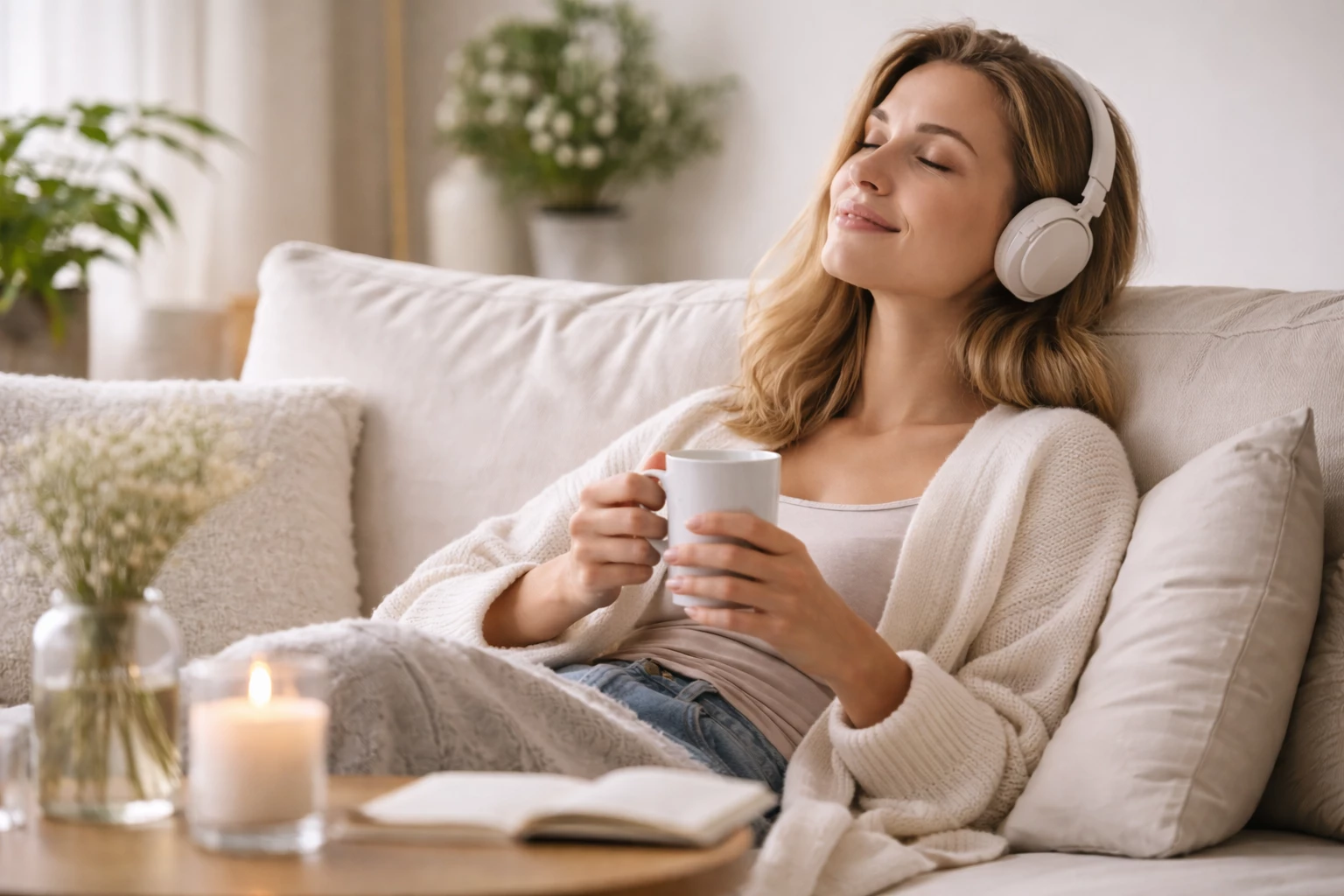 Bewusste Pausen, kleine Rituale und Ruhe im Alltag unterstützen die mentale Balance während des Dry January.