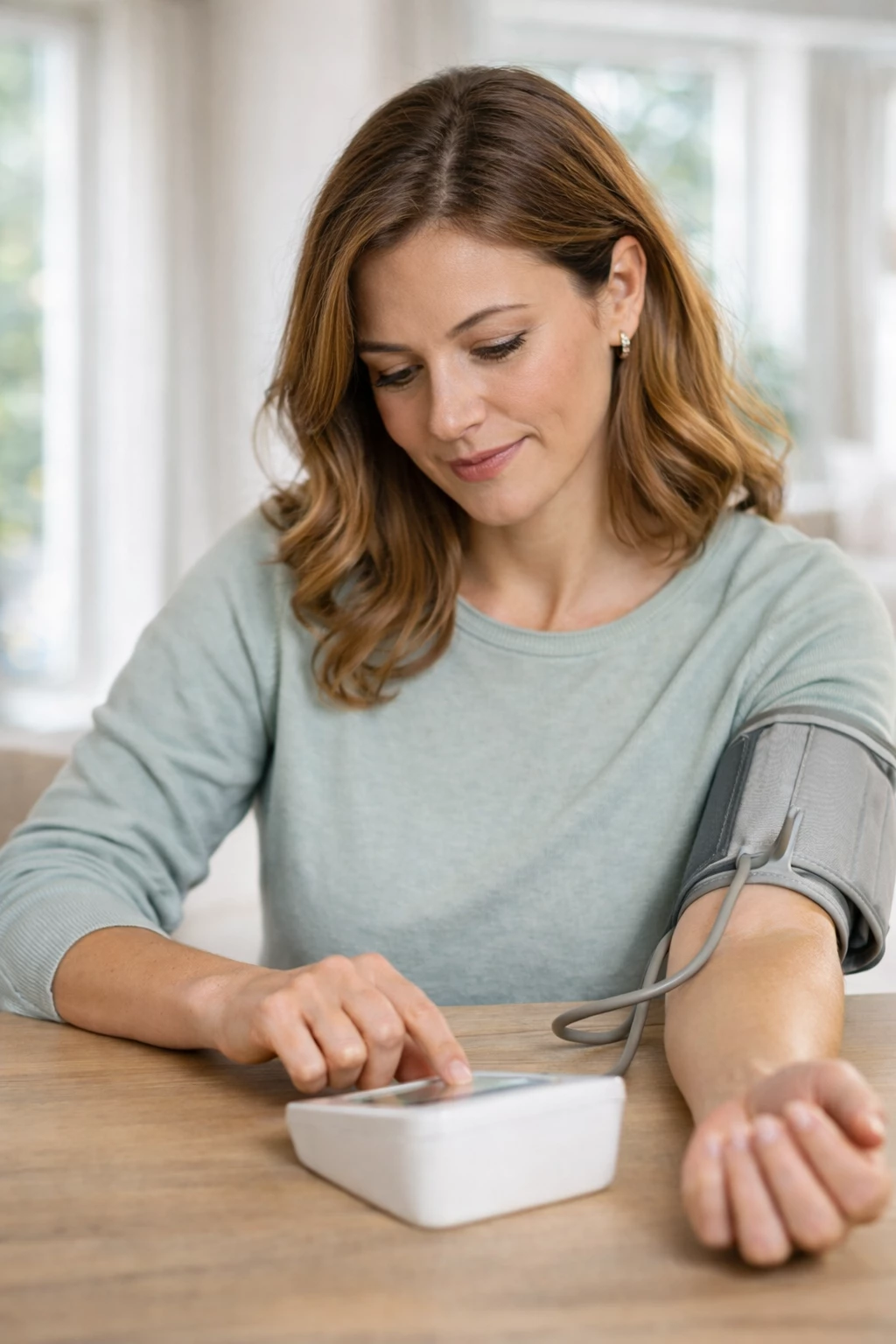 Regelmäßige Selbstkontrolle hilft, das eigene Herzrisiko frühzeitig zu erkennen – besonders in stressigen Lebensphasen. (KI-generiertes Bild)