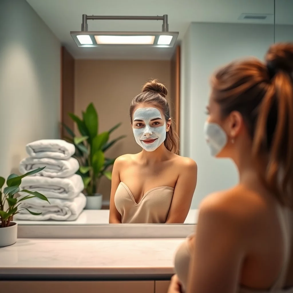 Regelmäßige Gesichtsmasken können neue Feuchtigkeit spenden.