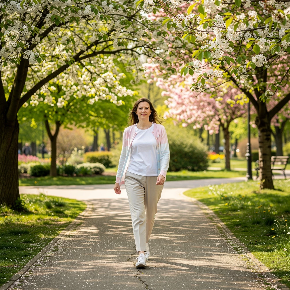 Bewegung und frische Luft helfen, den Kopf zu klären und neue Energie zu tanken (KI-generiert)