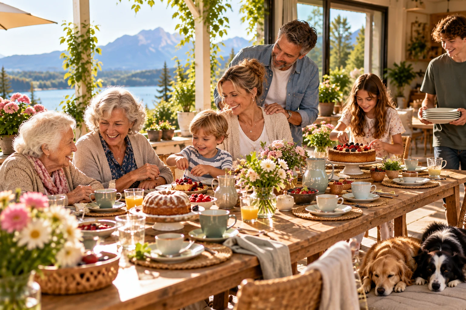 Generationenbrunch - so funktioniert die Großfamilie (Bild KI generiert).webp