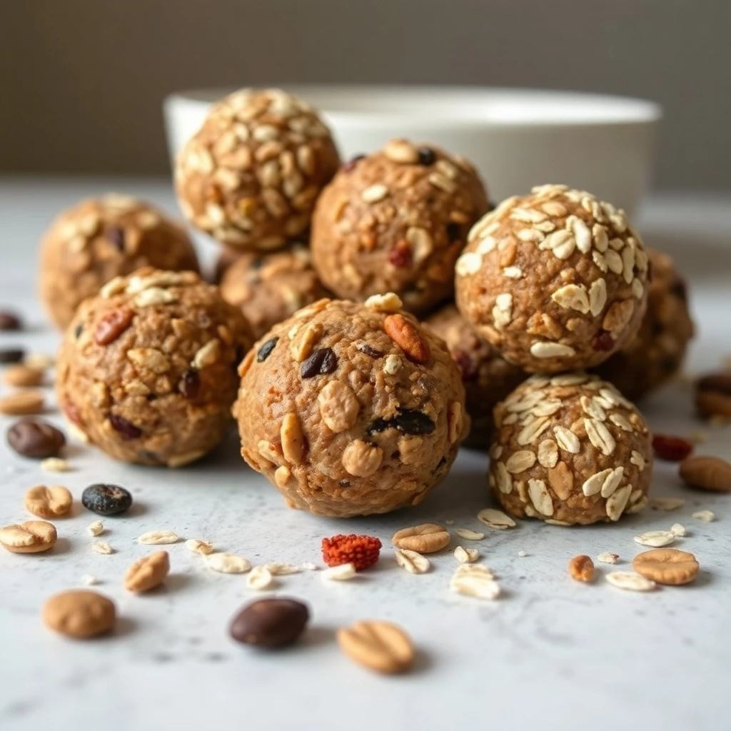 Leckere Energiebällchen machen zufrieden satt