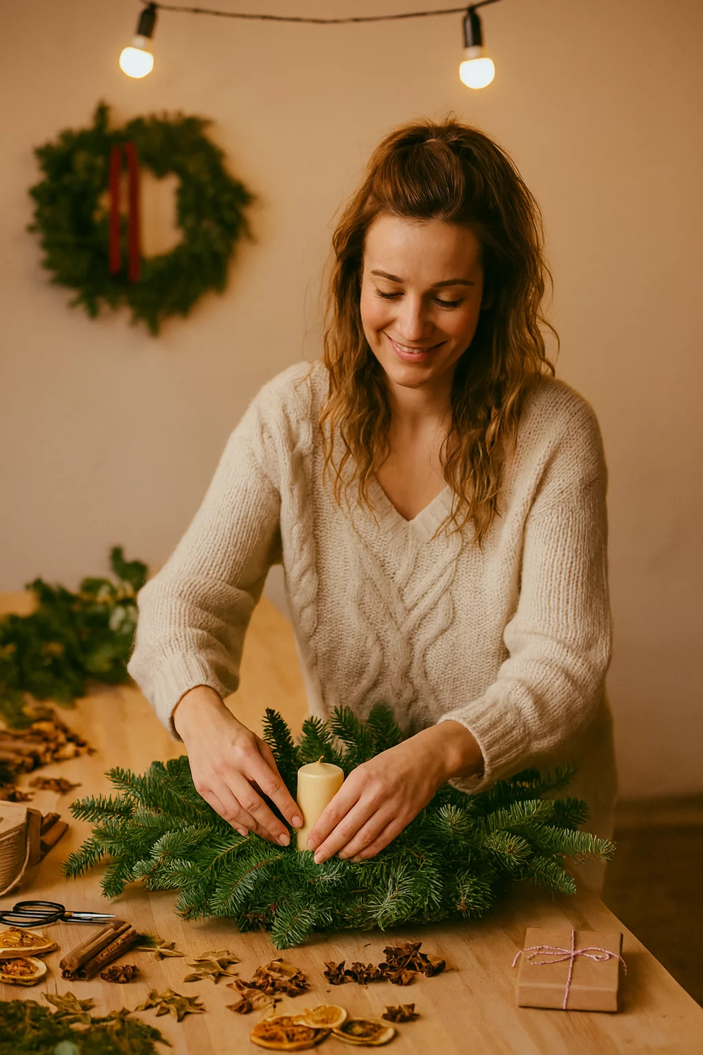 Last-Minute Adventskranz selber machen – natürlich, modern & ohne Stress