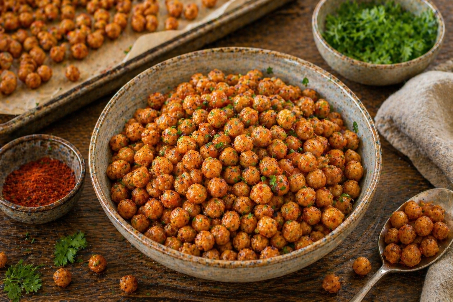 Der perfekte Snack: würzig, crunchy und ideal als Topping für Bowls & Salate. (KI-generiert)