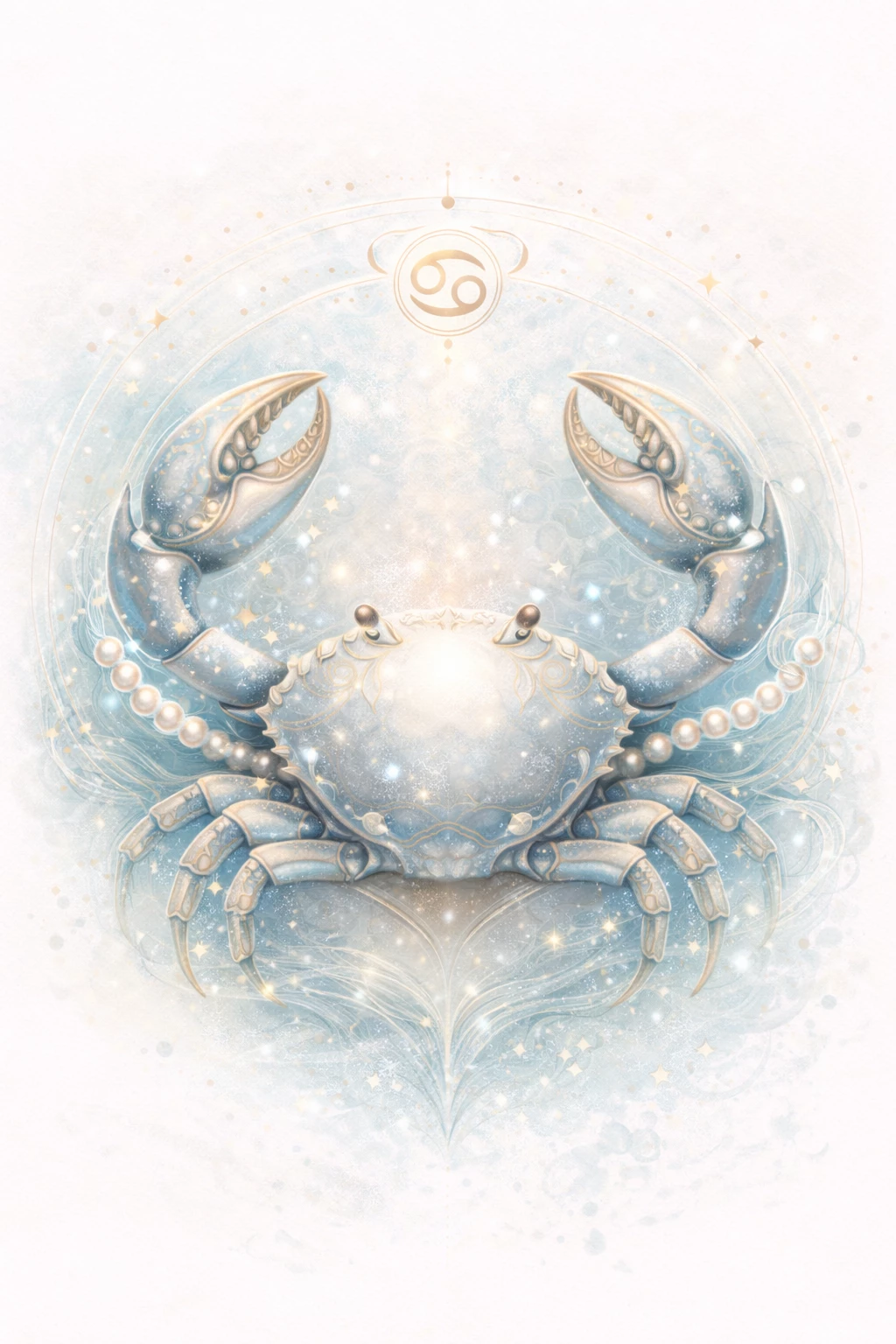 Gefühlvolle Tiefe und Intuition: Der Krebs erinnert daran, auf Herz und innere Stimme zu vertrauen. (KI-generiertes Bild)