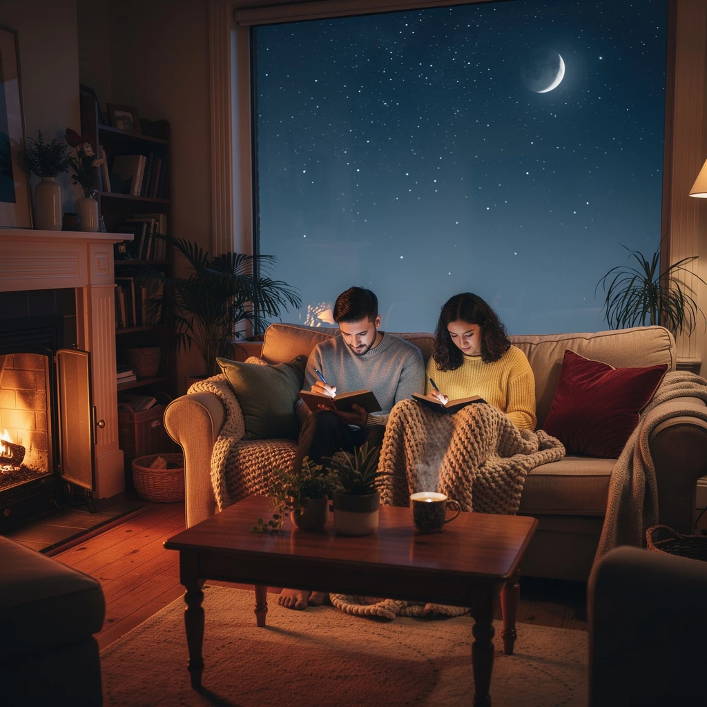 Neumond in Schütze: Gemütlicher Winterabend