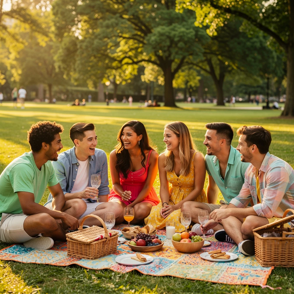 Entspannt das Picknick genießen (Bild KI-generiert)