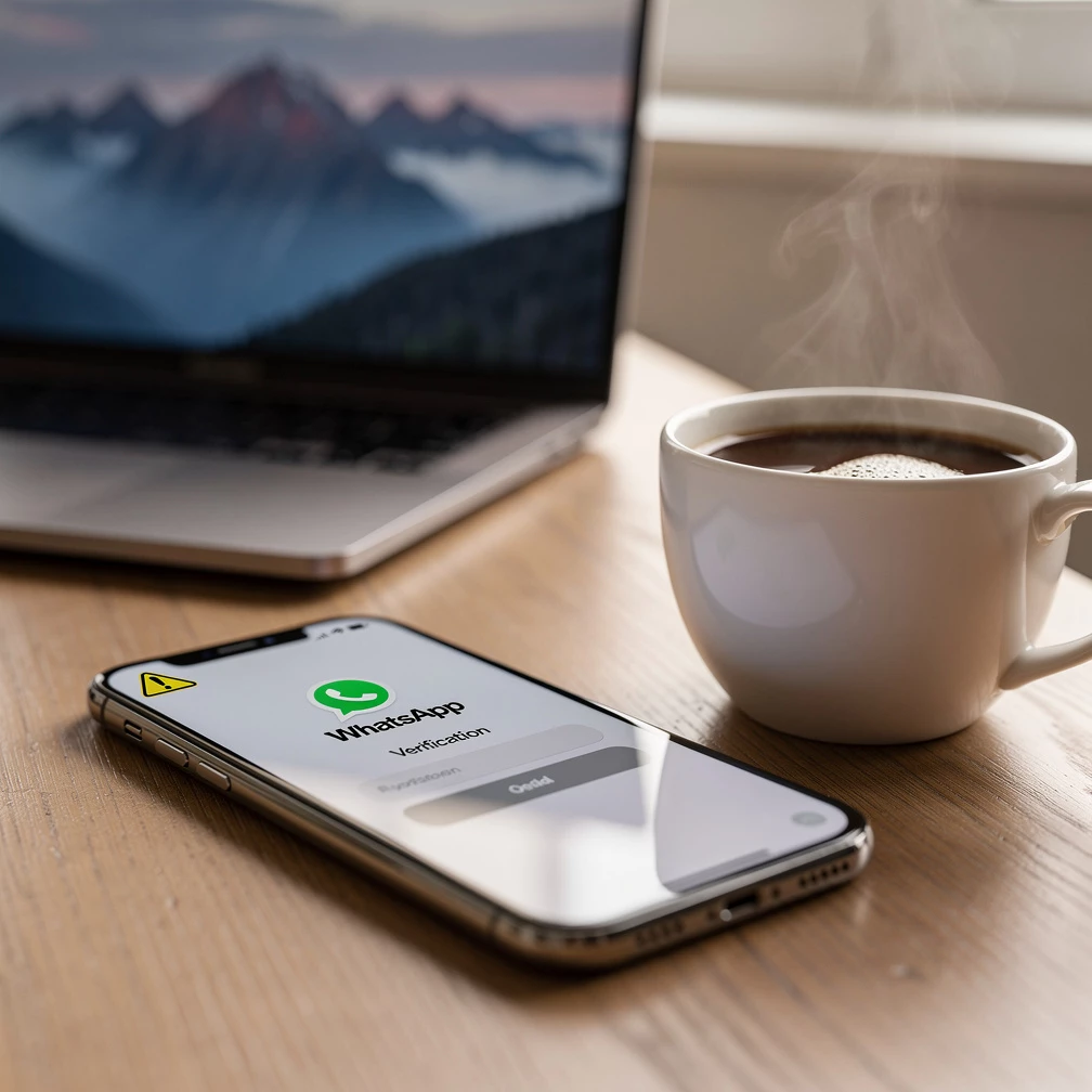 Eine unerwartete WhatsApp-Nachricht kann harmlos wirken – hinter Links oder dringenden Aufforderungen können sich jedoch Phishing-Versuche verbergen. (KI-generiert)