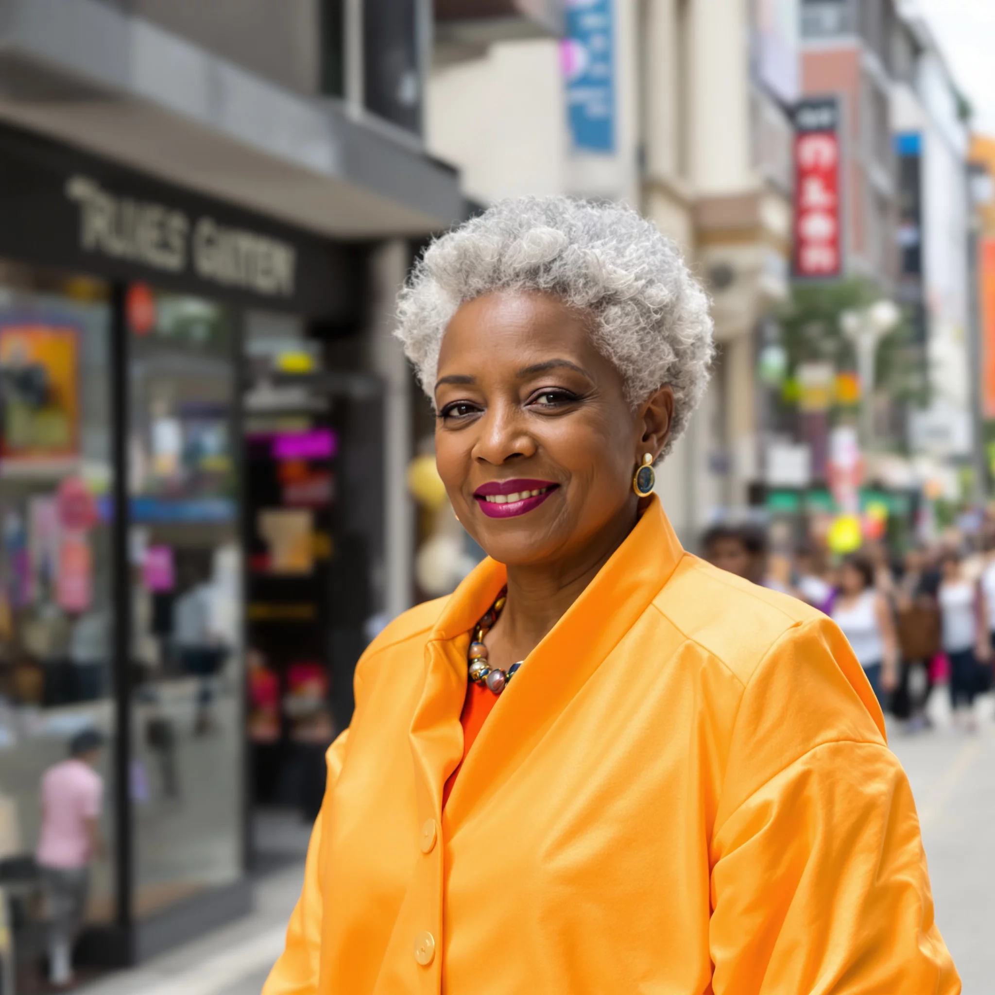 Silber ist kein Kompromiss – sondern ein Statement. Diese Kurzhaarfrisur zeigt, wie stark authentische Schönheit wirken kann: klar, modern, selbstbestimmt.