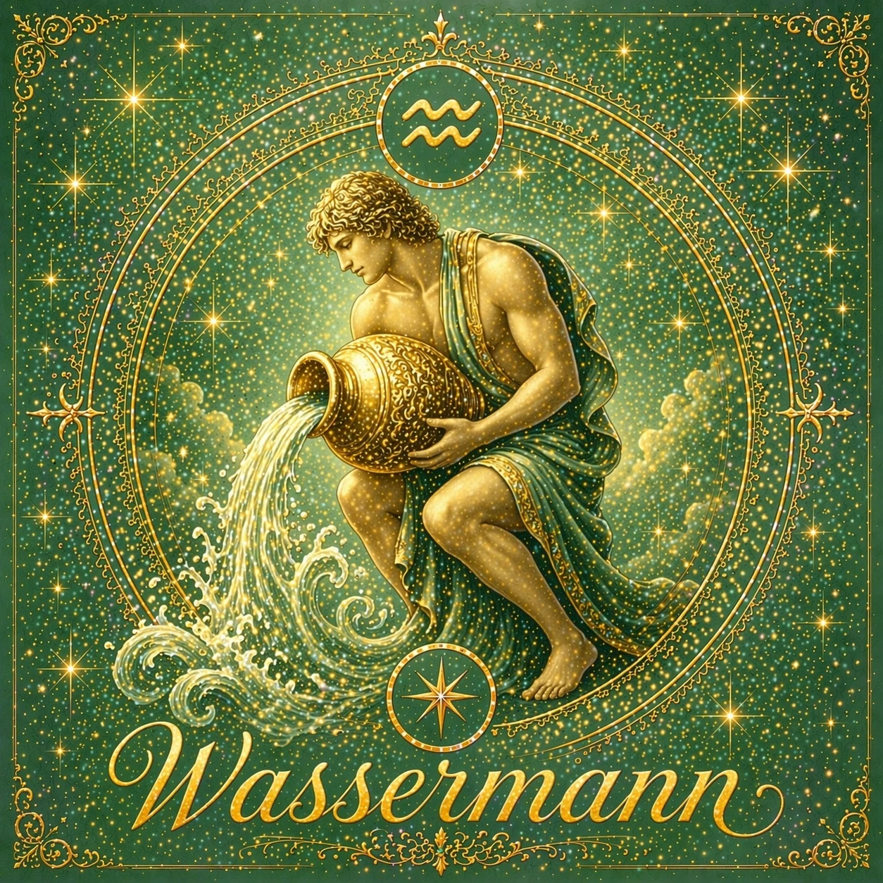 Wassermänner denken im Mai neu – frische Ideen bringen Bewegung ins Leben (KI-generiert)