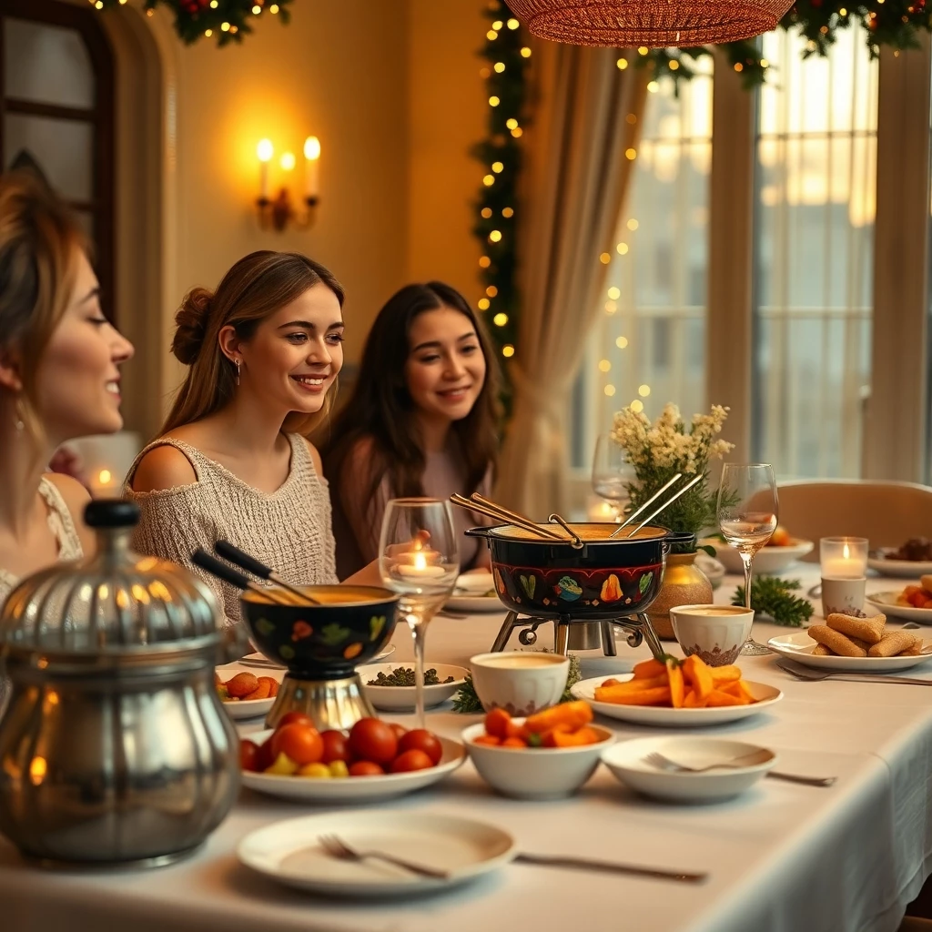 Fondue lässt sich auch ganz einfach vegan vorbereiten und genießen!