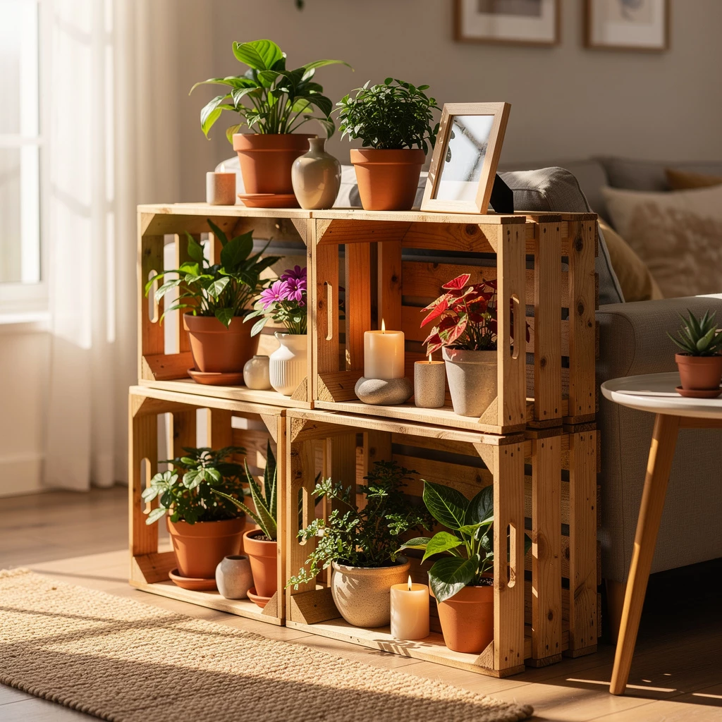 Regal aus Obstkisten: Funktion trifft Upcycling