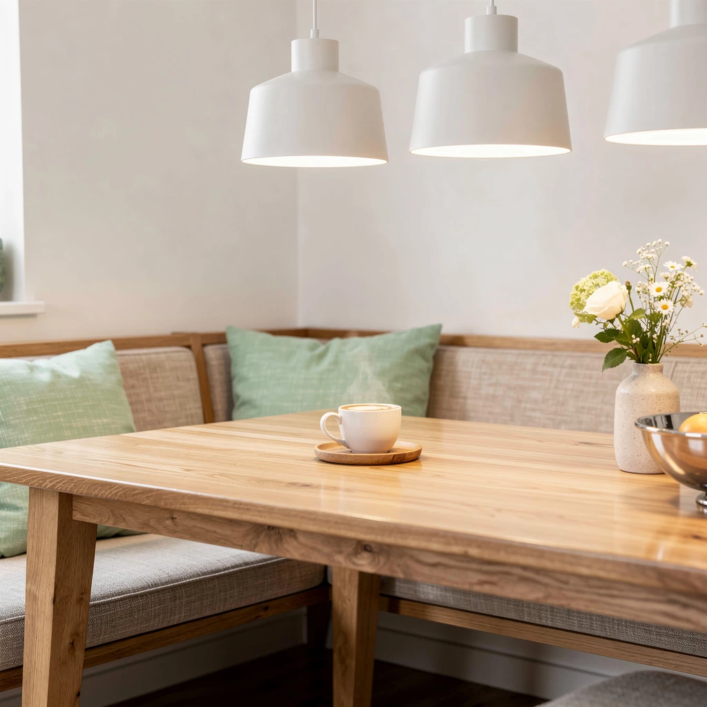 Esszimmer-Eckbank planen: Komfort trifft Platzsparidee