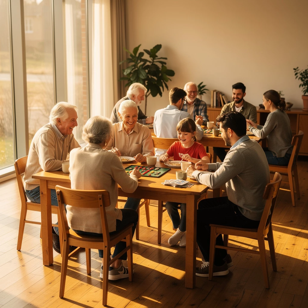 Gemeinsamer Mittelpunkt – Räume, die Zusammenhalt fördern
