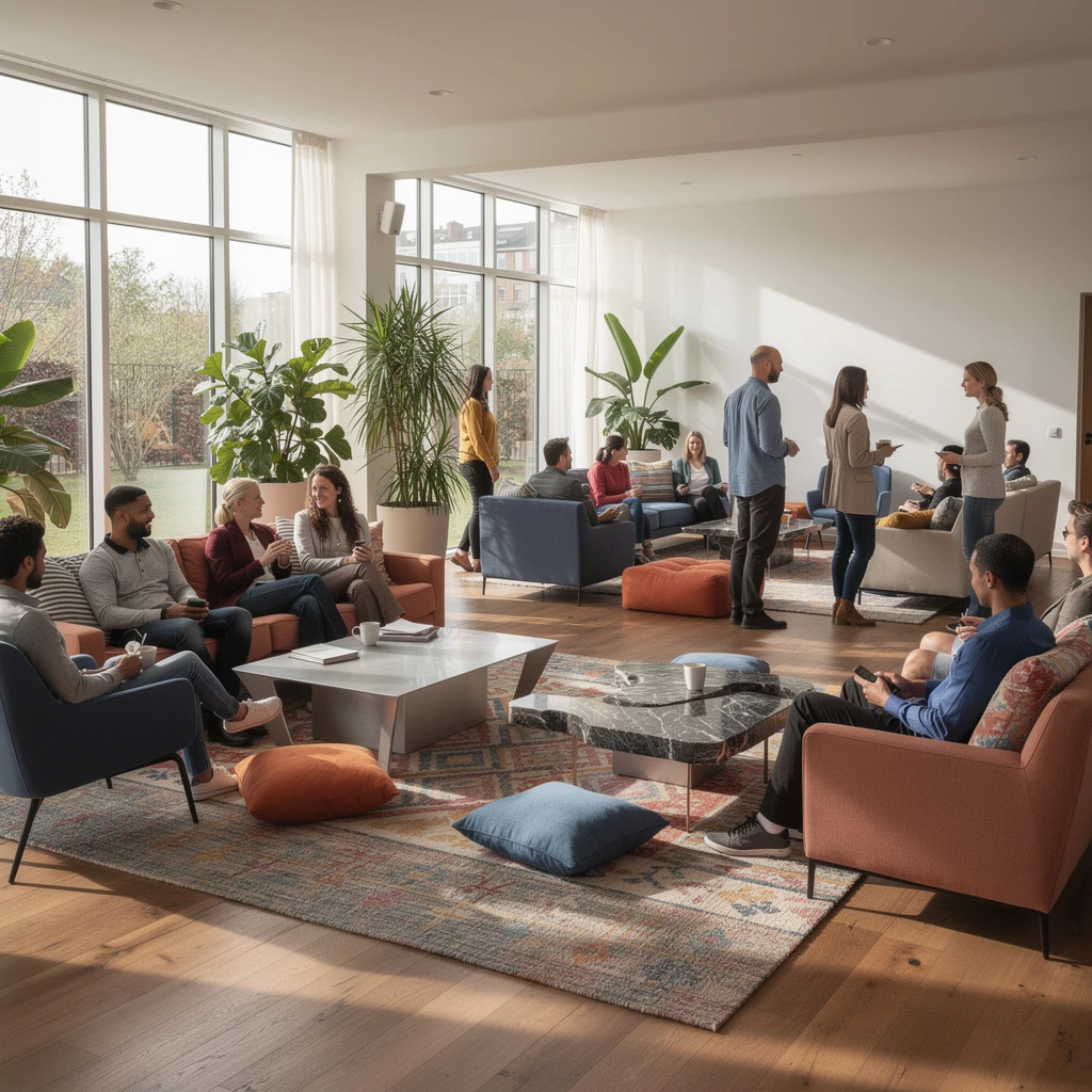 Gemeinsamer Mittelpunkt – Räume, die Zusammenhalt fördern