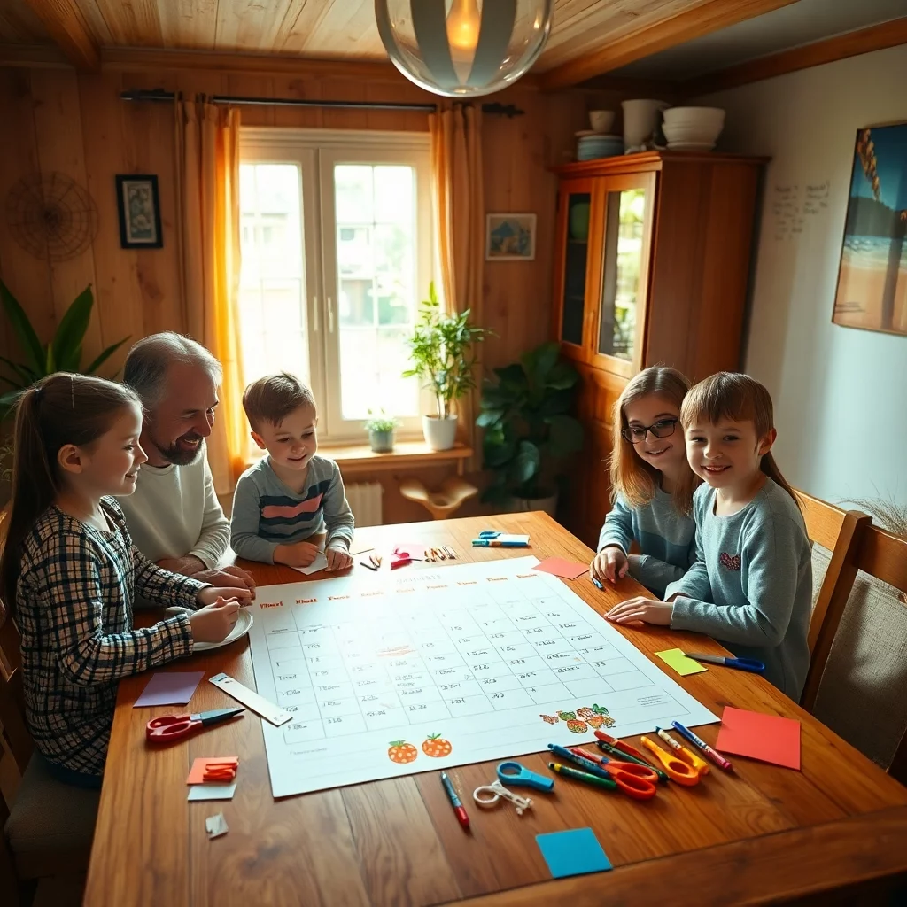 familienkalender diy