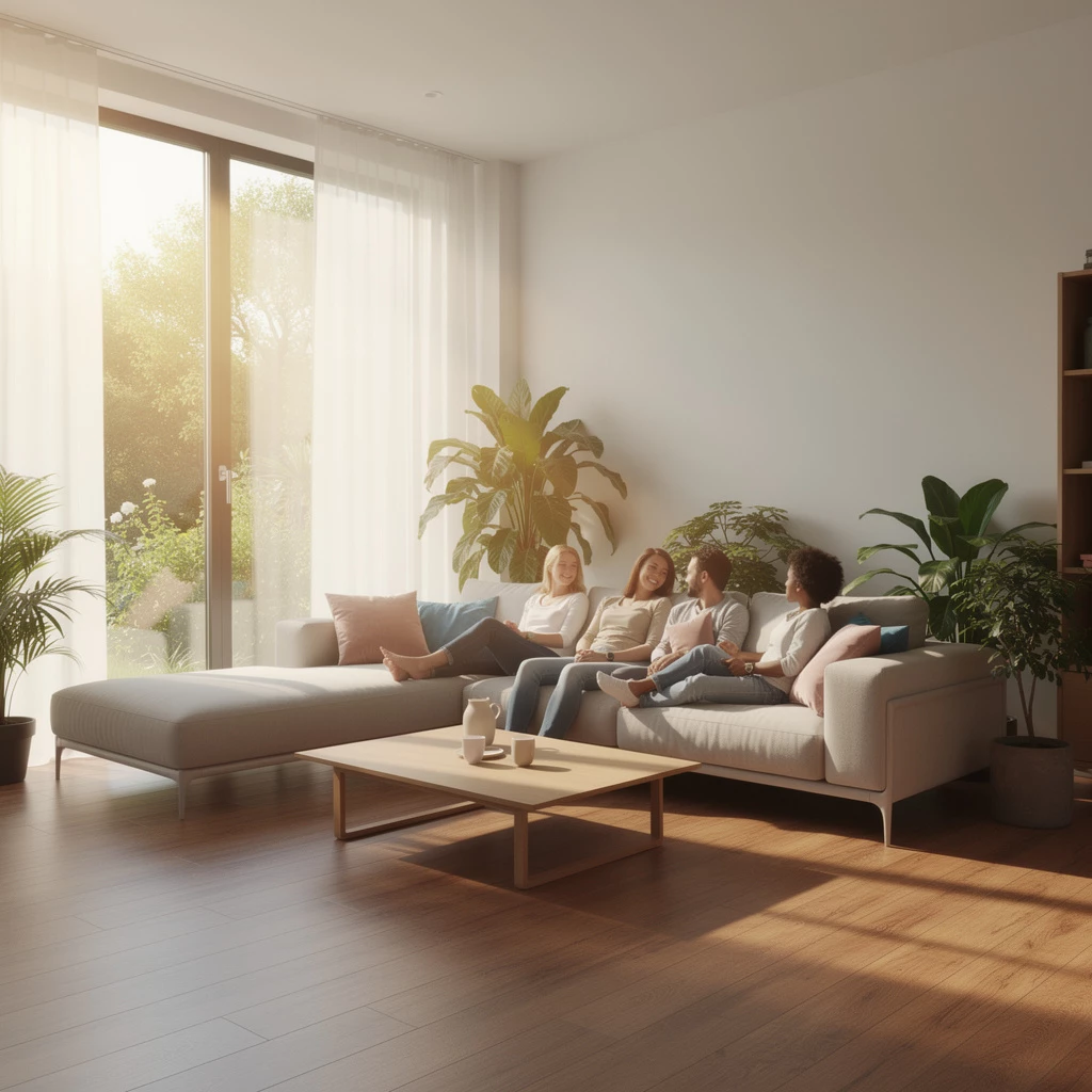 Wohnen, das Kraft schenkt: Wohlbefinden durch Einrichtung