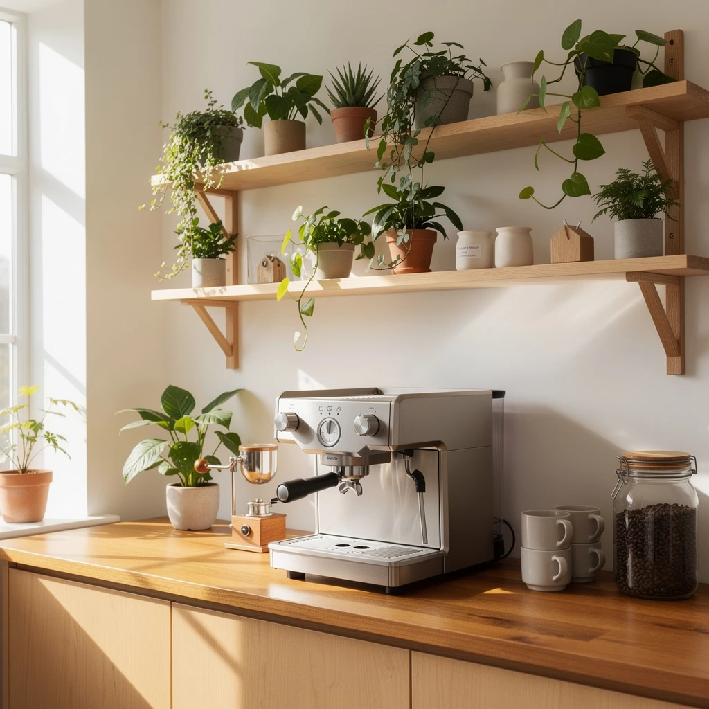 Kaffeebar in der Küche: Stilvoll gestalten & clever stylen
