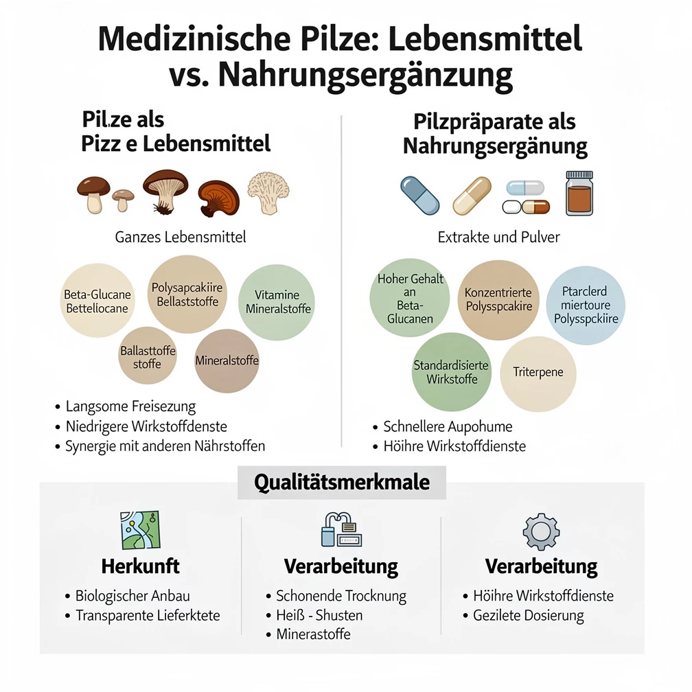 Vitalpilze: Superfood oder Mythos? Fakten, Wirkung, Risiken