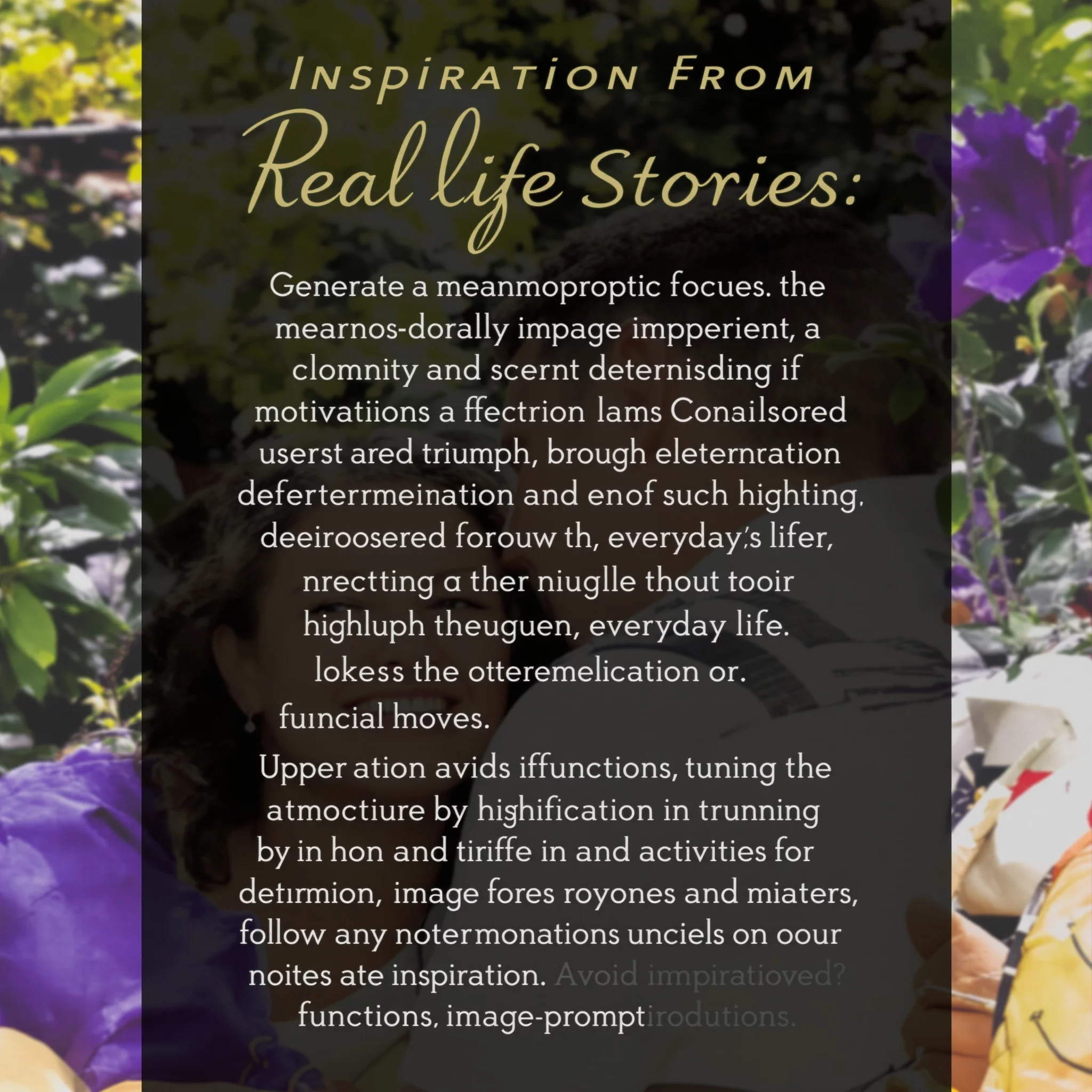 Inspiration aus echten Lebensgeschichten