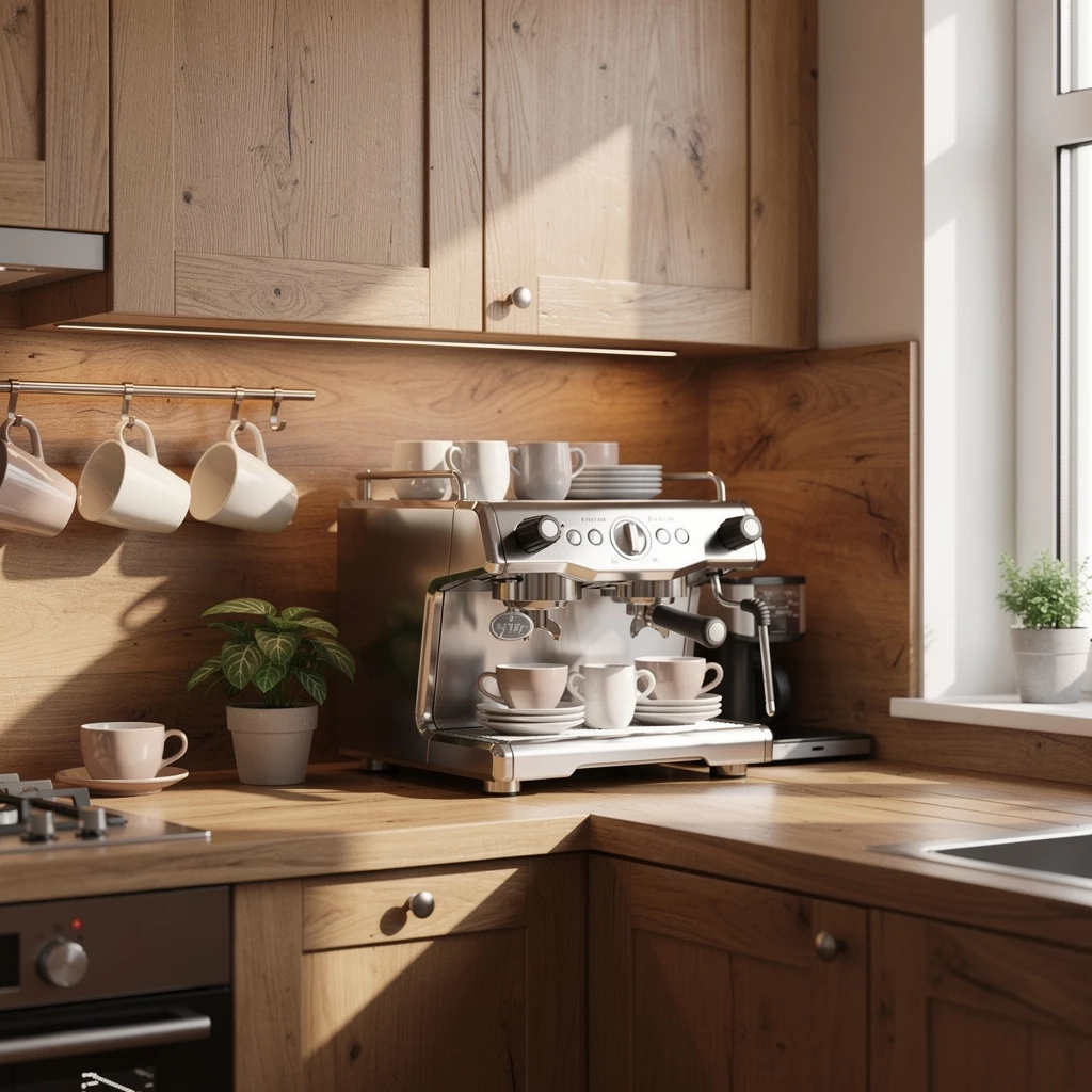 Kaffeebar in der K&uuml;che: Stilvoll gestalten & clever stylen