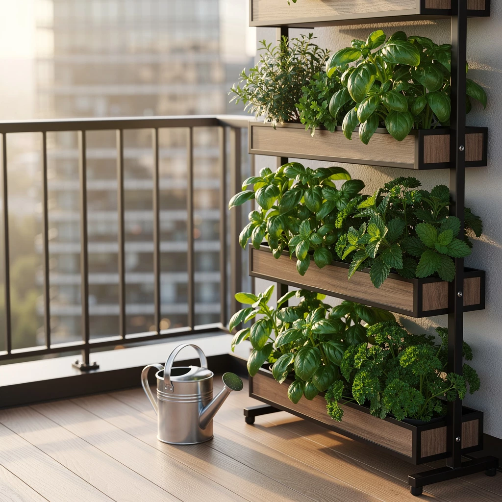 Vertikaler Kräutergarten für kleine Balkone: Genuss & Frische