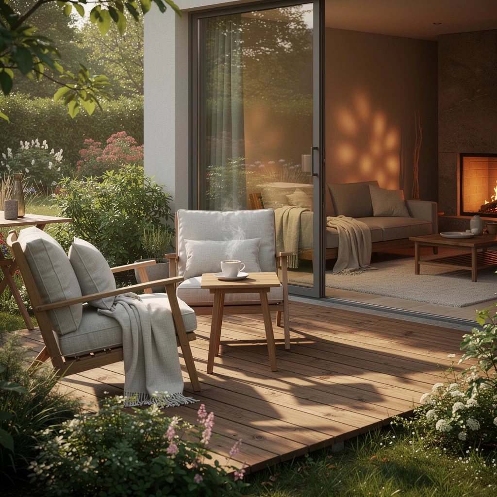 Ruhige Rückzugsorte im Innen- und Außenbereich