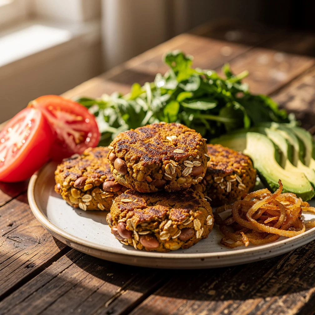 Vegane Burger-Patties: Saftige Bohnenbratlinge einfach gemacht