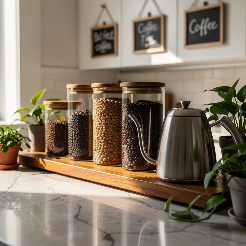 Kaffeebar in der Küche: Stilvoll gestalten & clever stylen