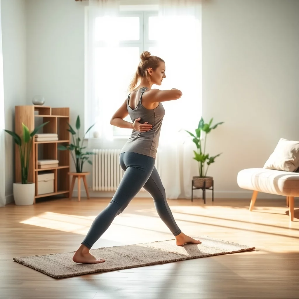 Yoga im Wohnzimmer