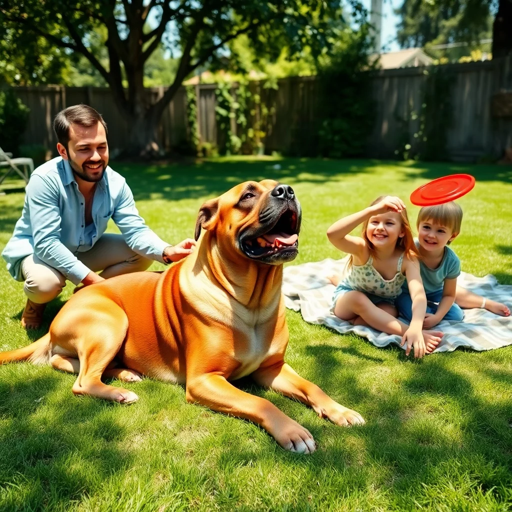 Boerboel mit Familie