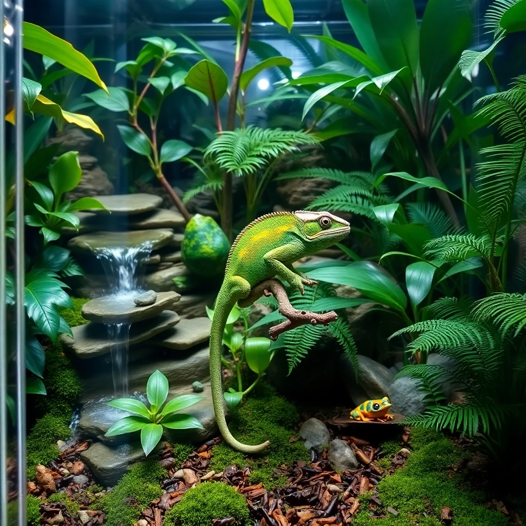 Exotische Reptilien im Feuchtbiotop