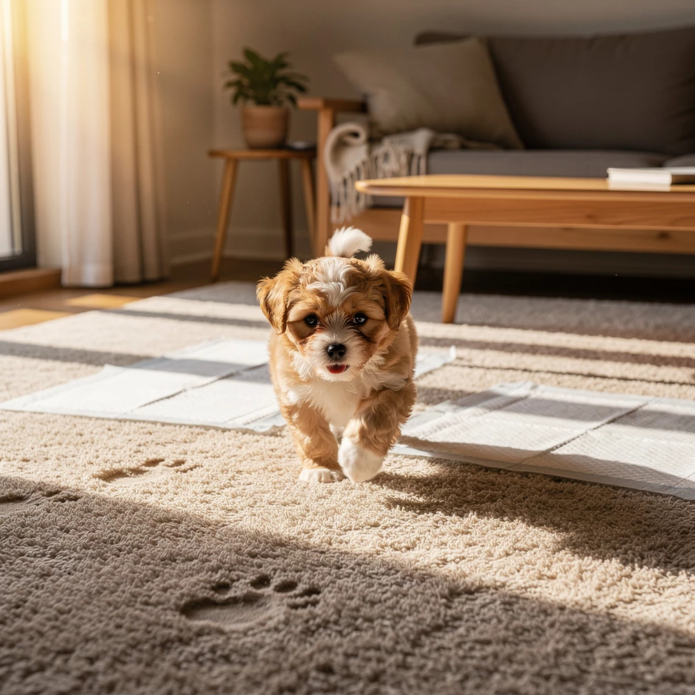 Der Hund pinkelt st&auml;ndig ins Haus: Wie bekomme ich einen Welpen stubenrein?