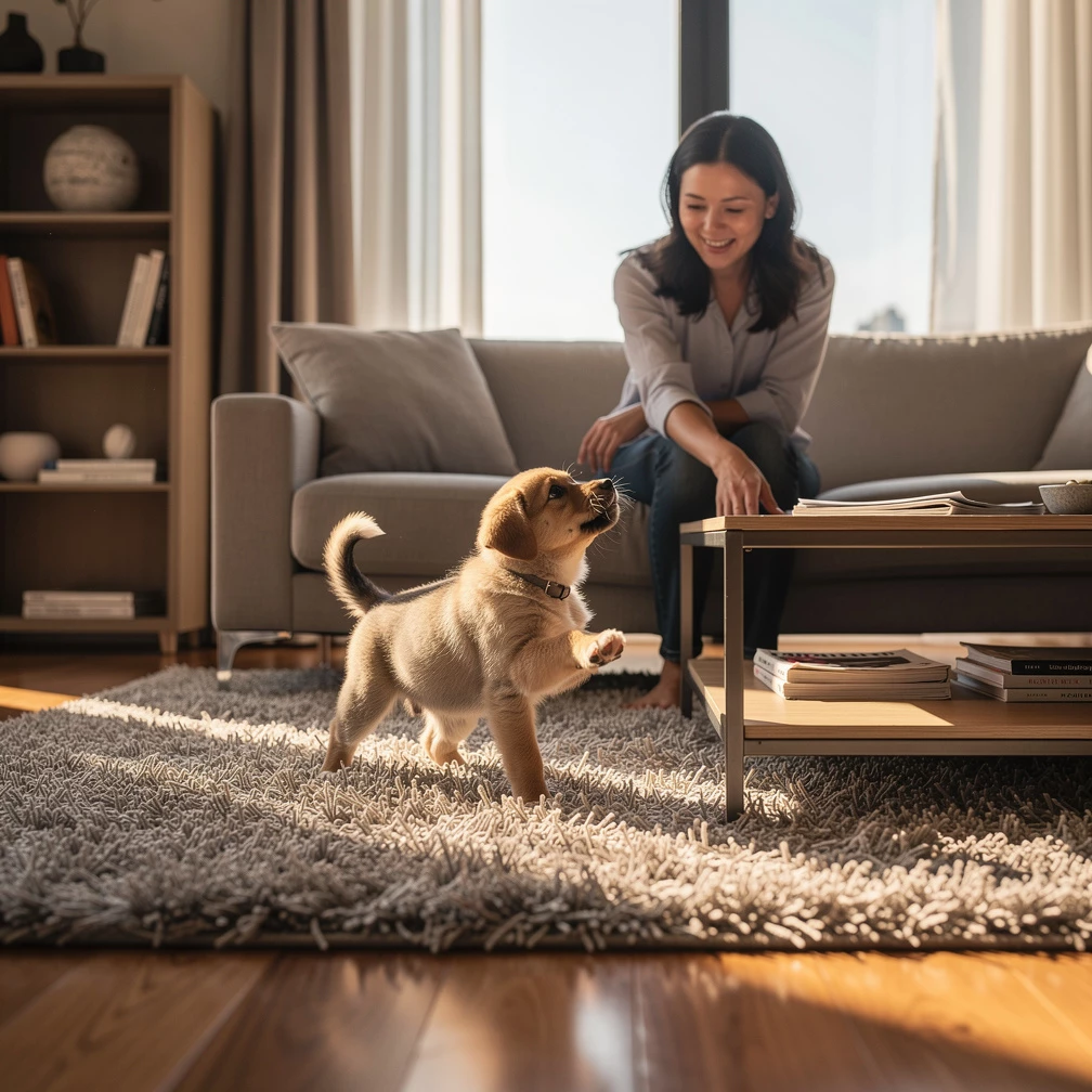 Der Hund pinkelt ständig ins Haus: Wie bekomme ich einen Welpen stubenrein?
