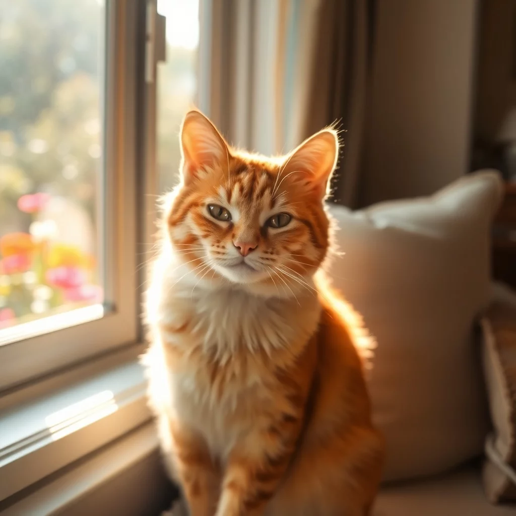 Verhalten einer freundlichen Katze