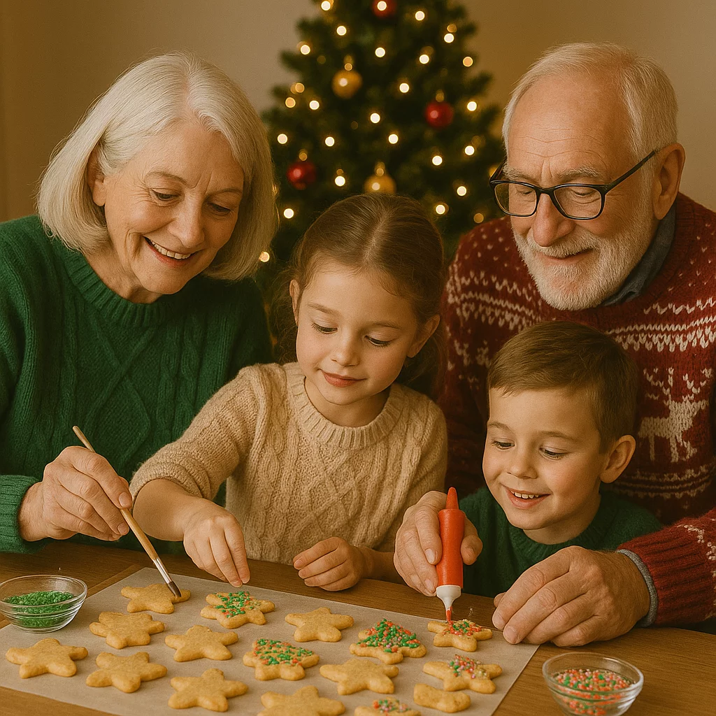Beim gemeinsamen Dekorieren werden Generationen miteinander vereint.