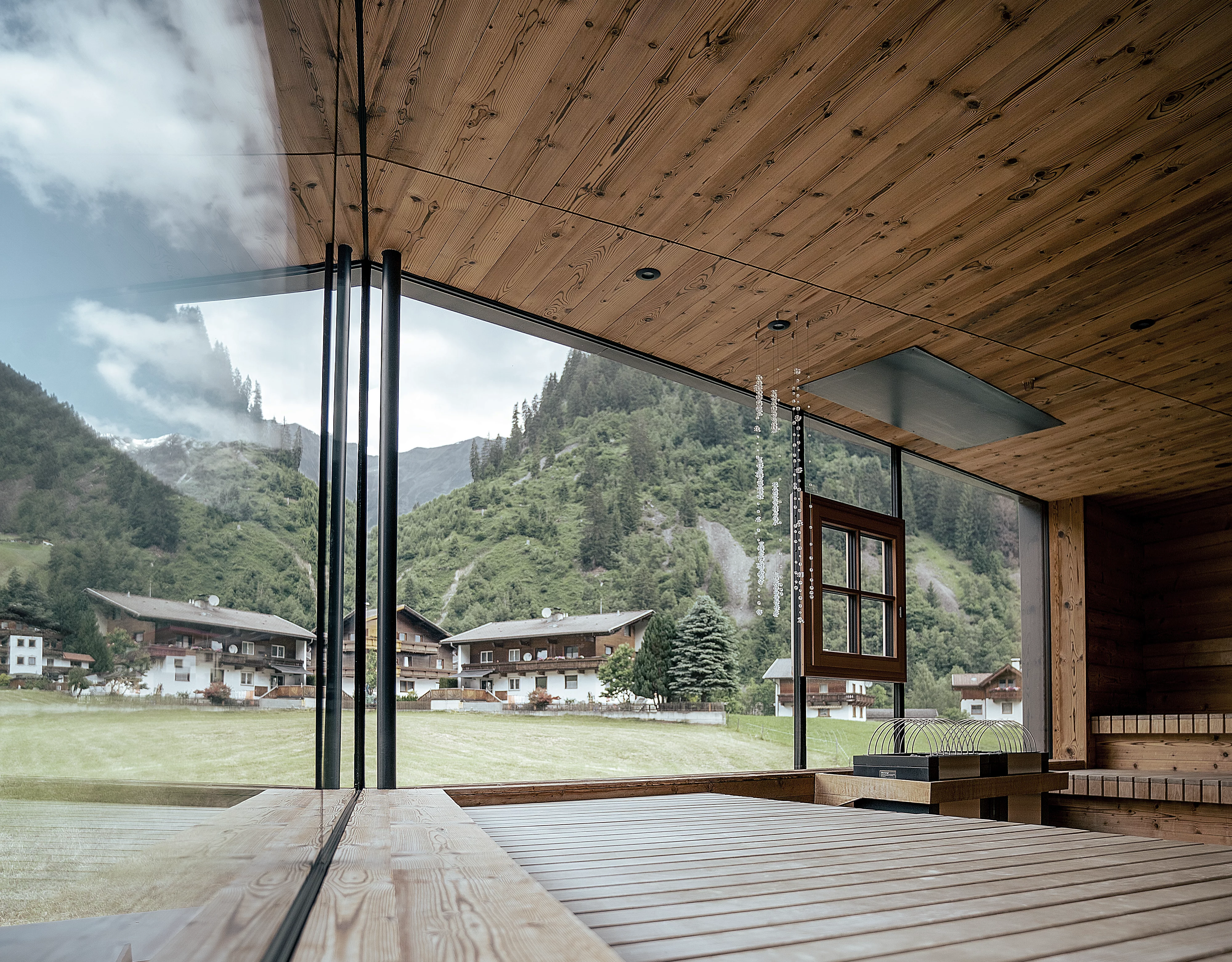 Sauna mit Panoramablick