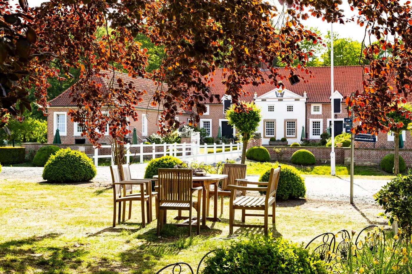 Das Gut Landegge mit einem schönen Außengelände