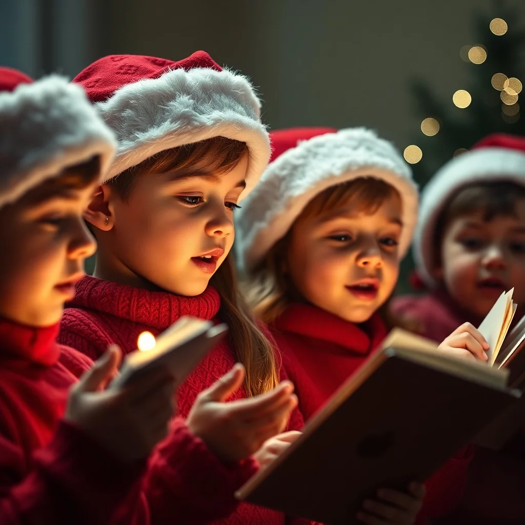 Gemeinsam Weihnachtslieder singen, erhöht die Weihnachtsvorfreude und stärkt das Gemeinschaftsgefühl