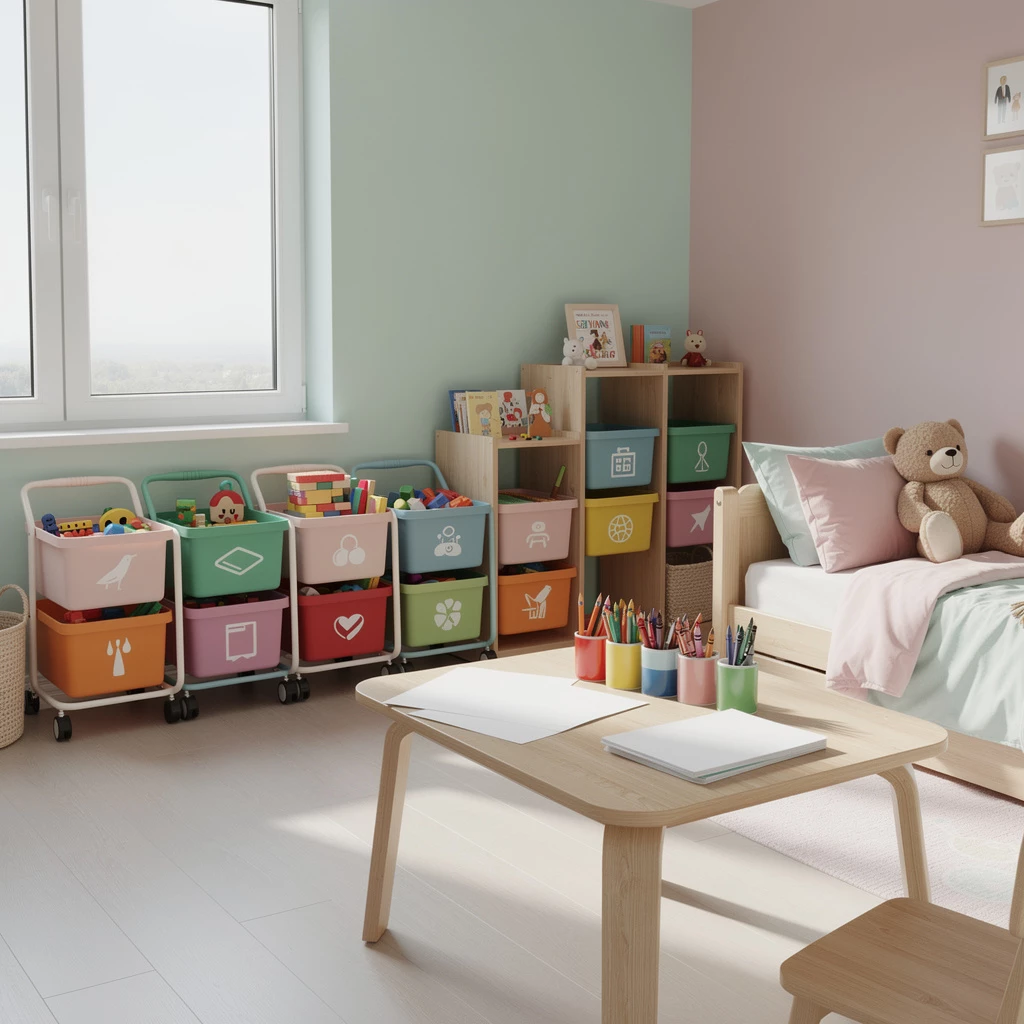 Kinderzimmer aufr&auml;umen: Systeme, die auch Kindern gelingen