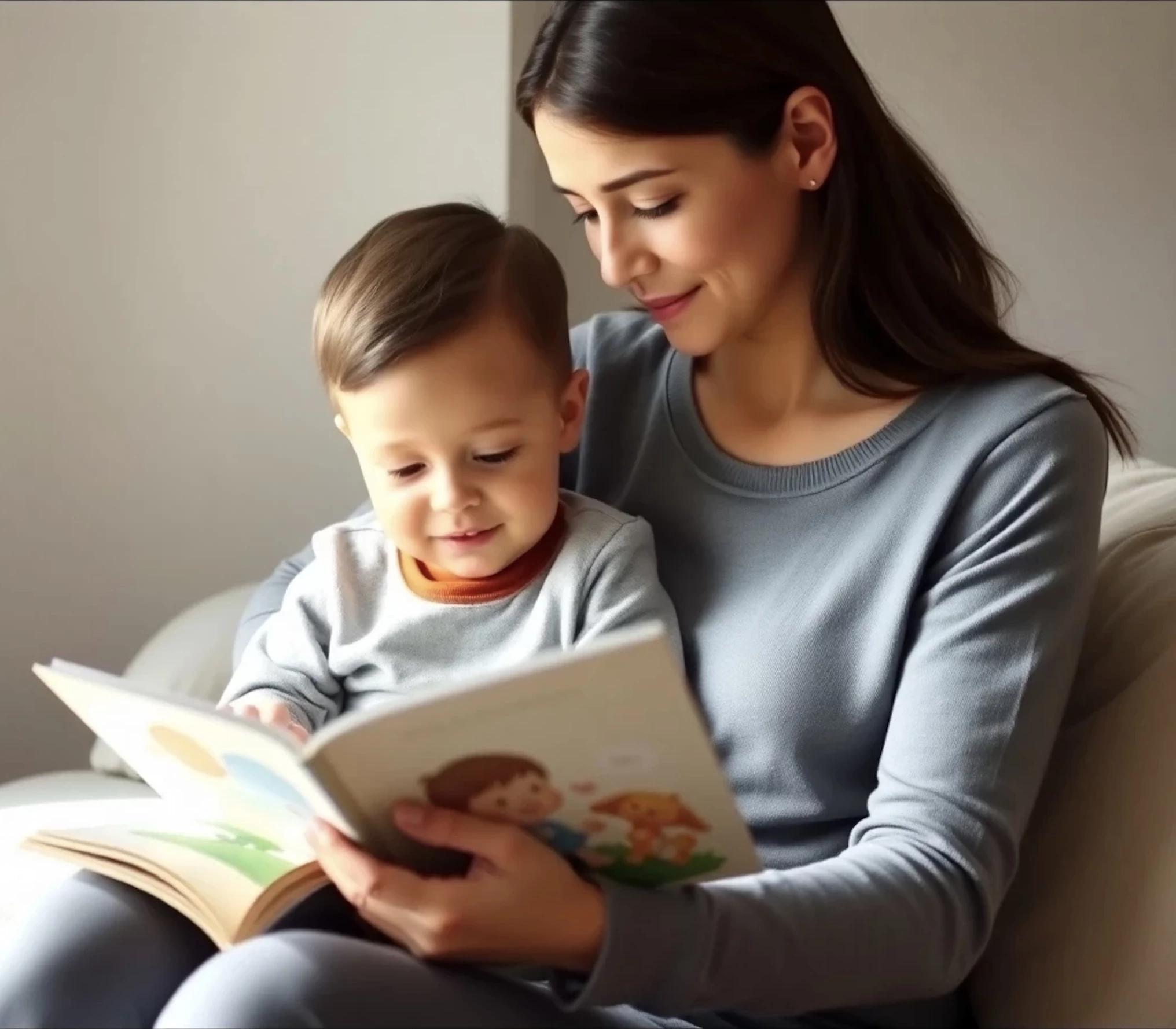 Die ersten drei Lebensjahre sind entscheidend für die Entwicklung sprachlicher Strukturen (KI-generiertes Bild)