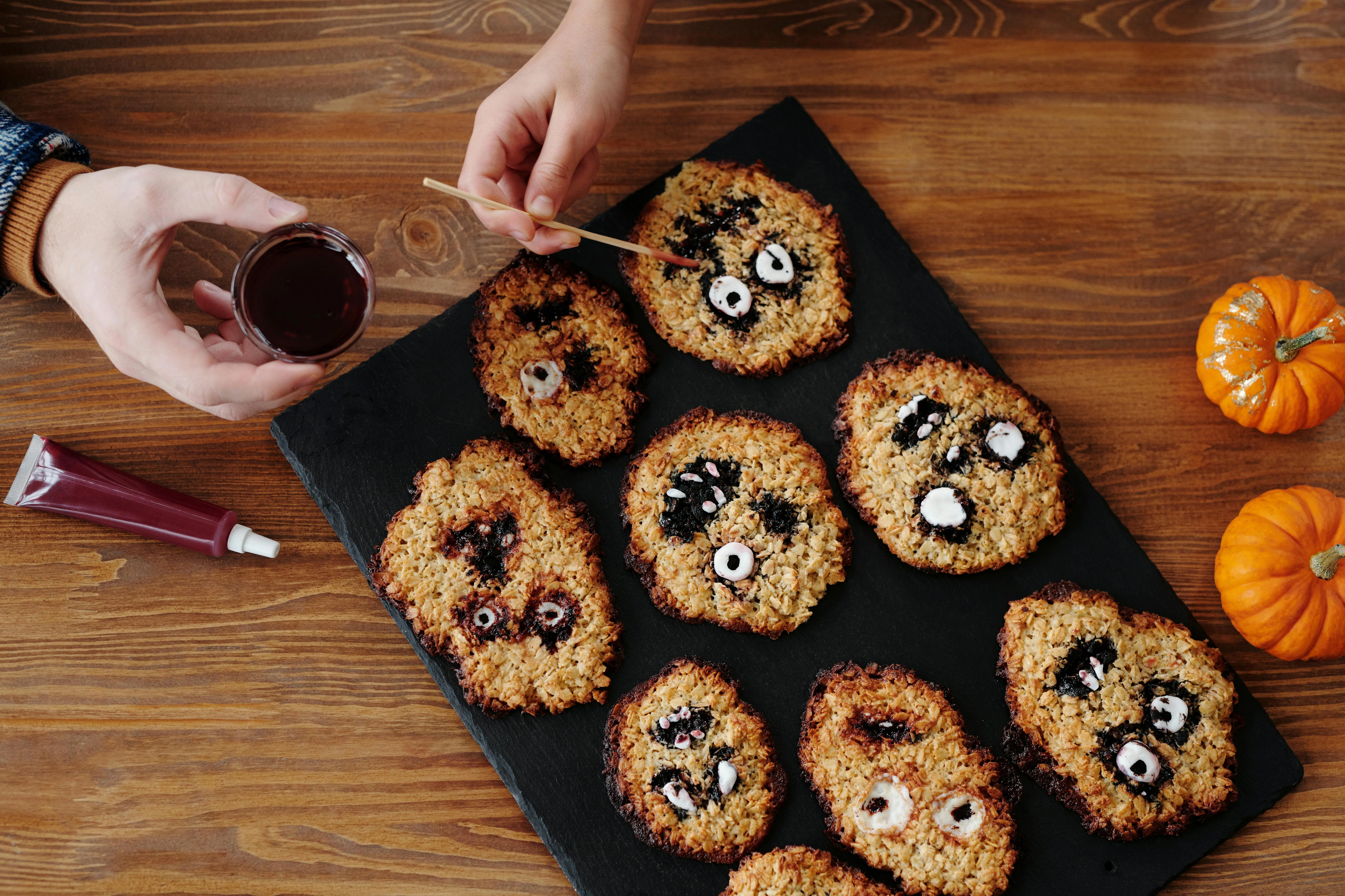 Selbstgemachte Halloween Kekse zum Gruseln