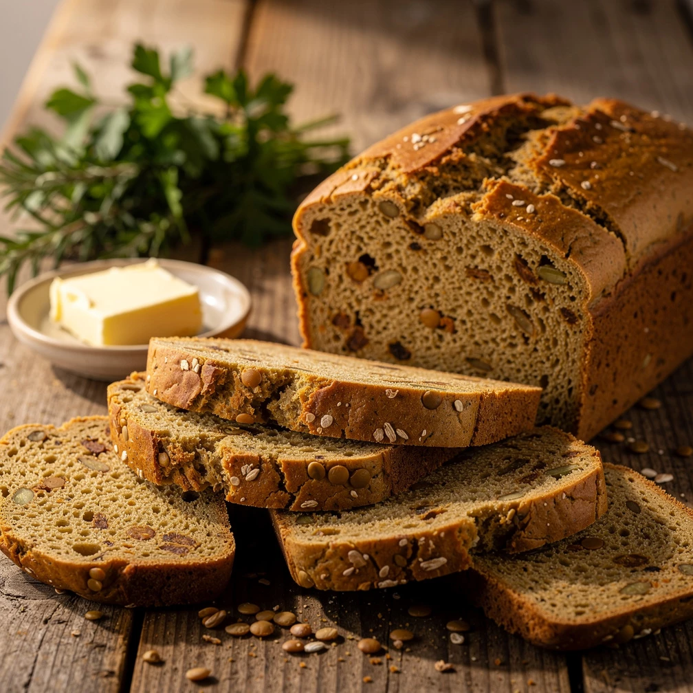 Proteinreiches Linsenbrot: Glutenfrei, ballaststoffreich, einfach