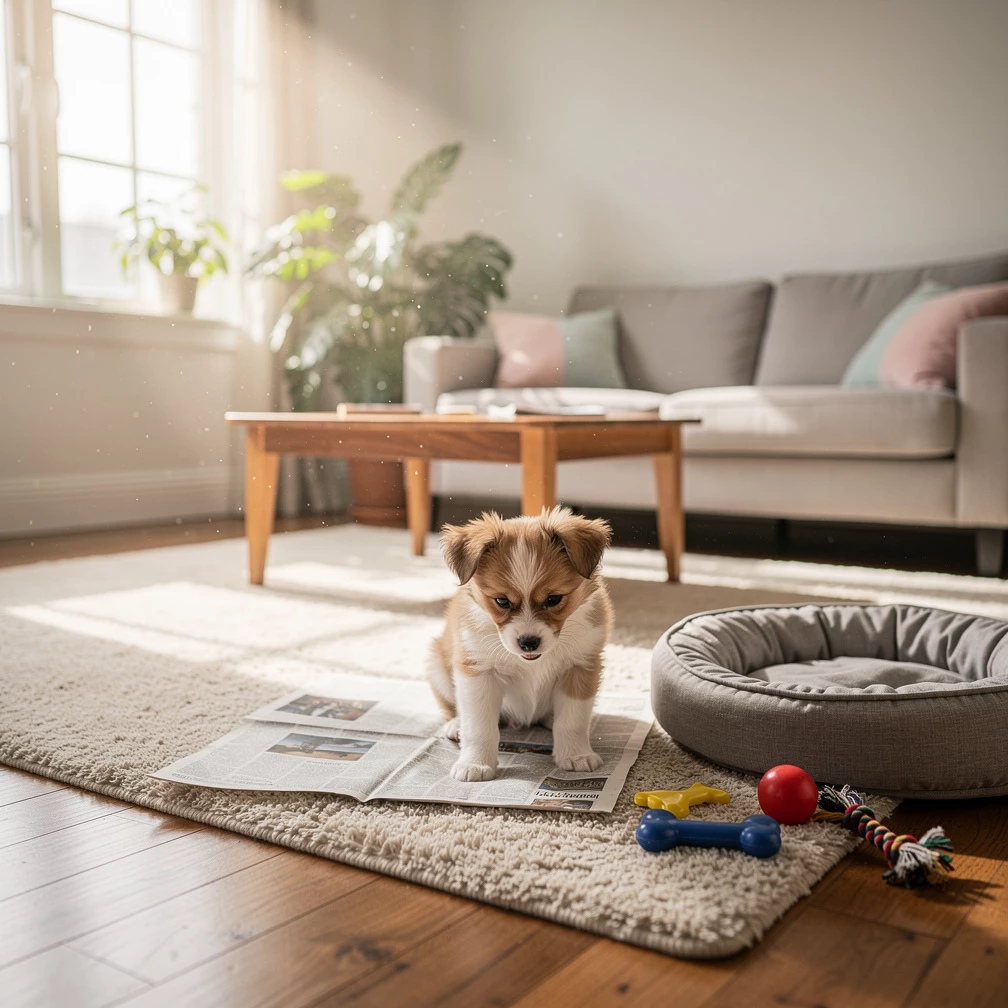 Der Hund pinkelt st&auml;ndig ins Haus: Wie bekomme ich einen Welpen stubenrein?